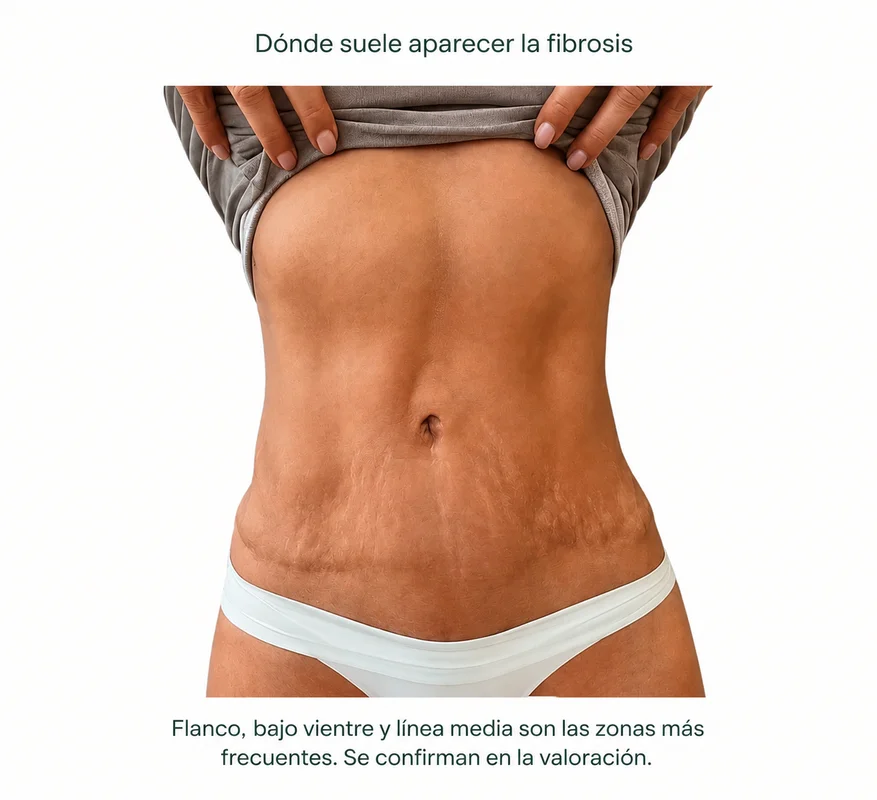 Fibrosis en abdomen